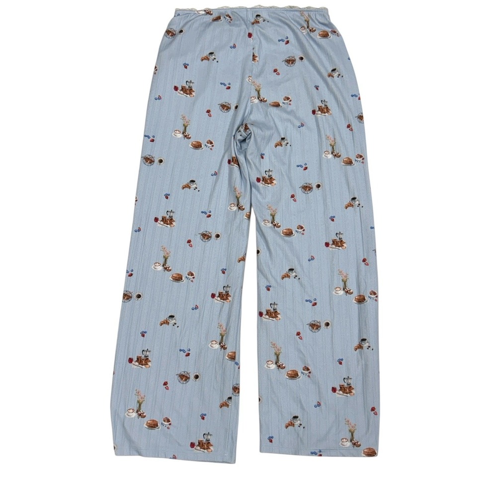 Abercrombie & Fitch Lounge Collection Pants Size Medium Pointelle Wide Leg Sleep - Picture 13 of 15